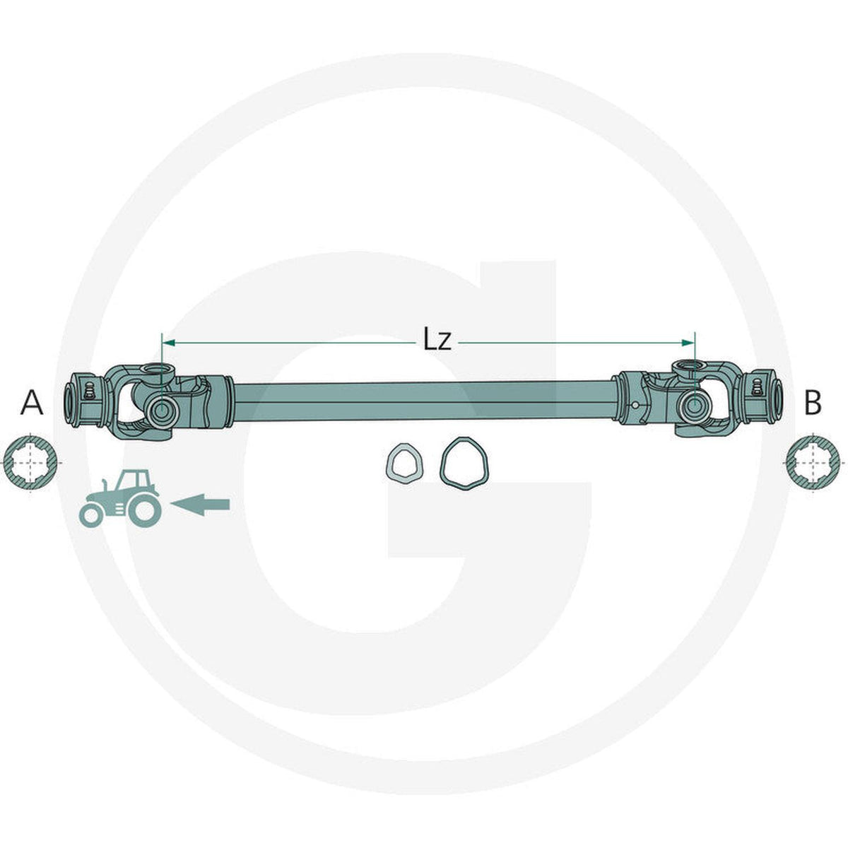 Transmisión cardan ROTARO R20