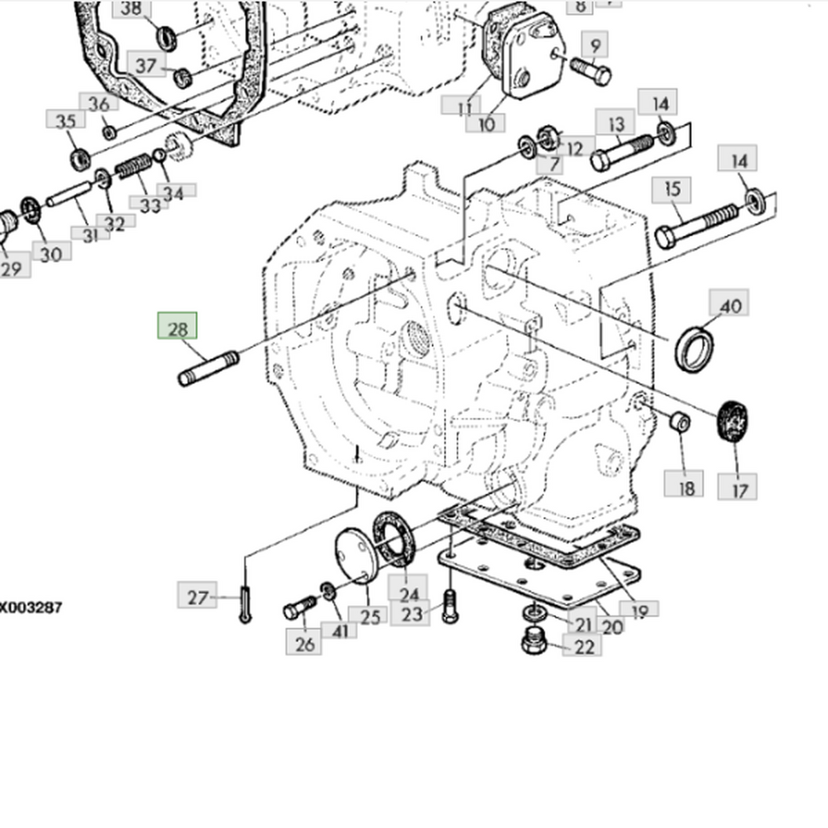 Goujon d'origine John Deere L29854