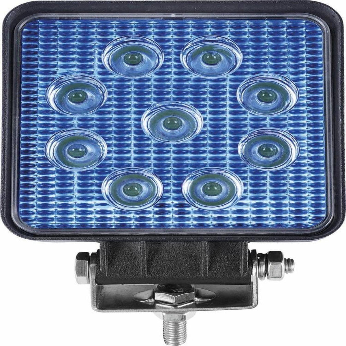 Faro Trabajo Led Cuadrado Azul 27W 9 Leds