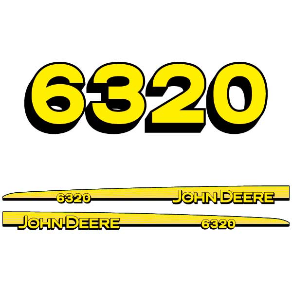 Juego Pegatinas Compatible John Deere 6320
