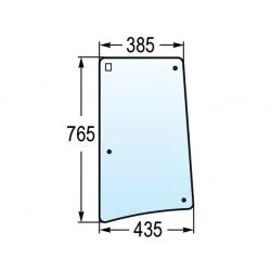Ventana Lateral Izquierda Compatible John Deere L171976