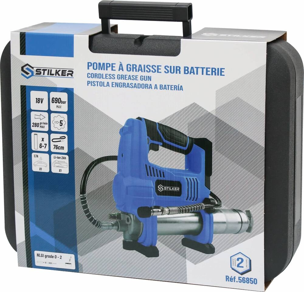 Bomba de Grasa a Batería 18V 690bar Marca Stilker