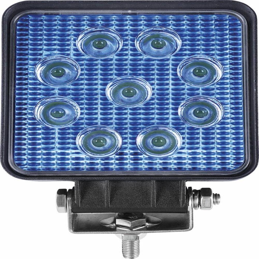 Faro Trabajo Led Cuadrado Azul 27W 9 Leds