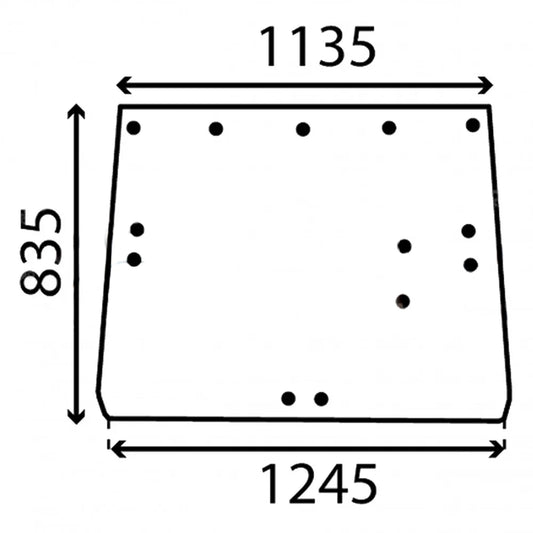 Cristal Trasero Compatible John Deere SG-2 R50758/AR86109